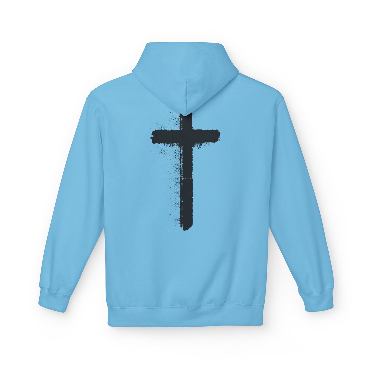 Psalms 28:7 Hoodie – "The LORD is My Strength" Christian Cross Pullover