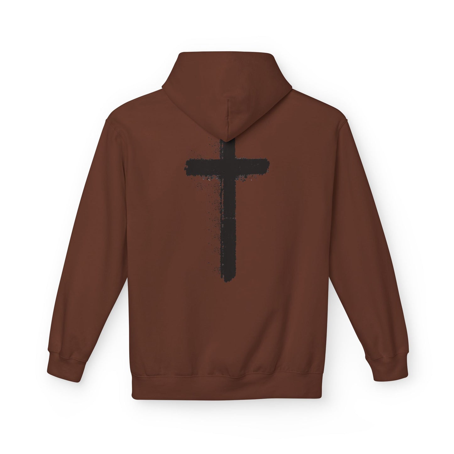 Psalms 28:7 Hoodie – "The LORD is My Strength" Christian Cross Pullover