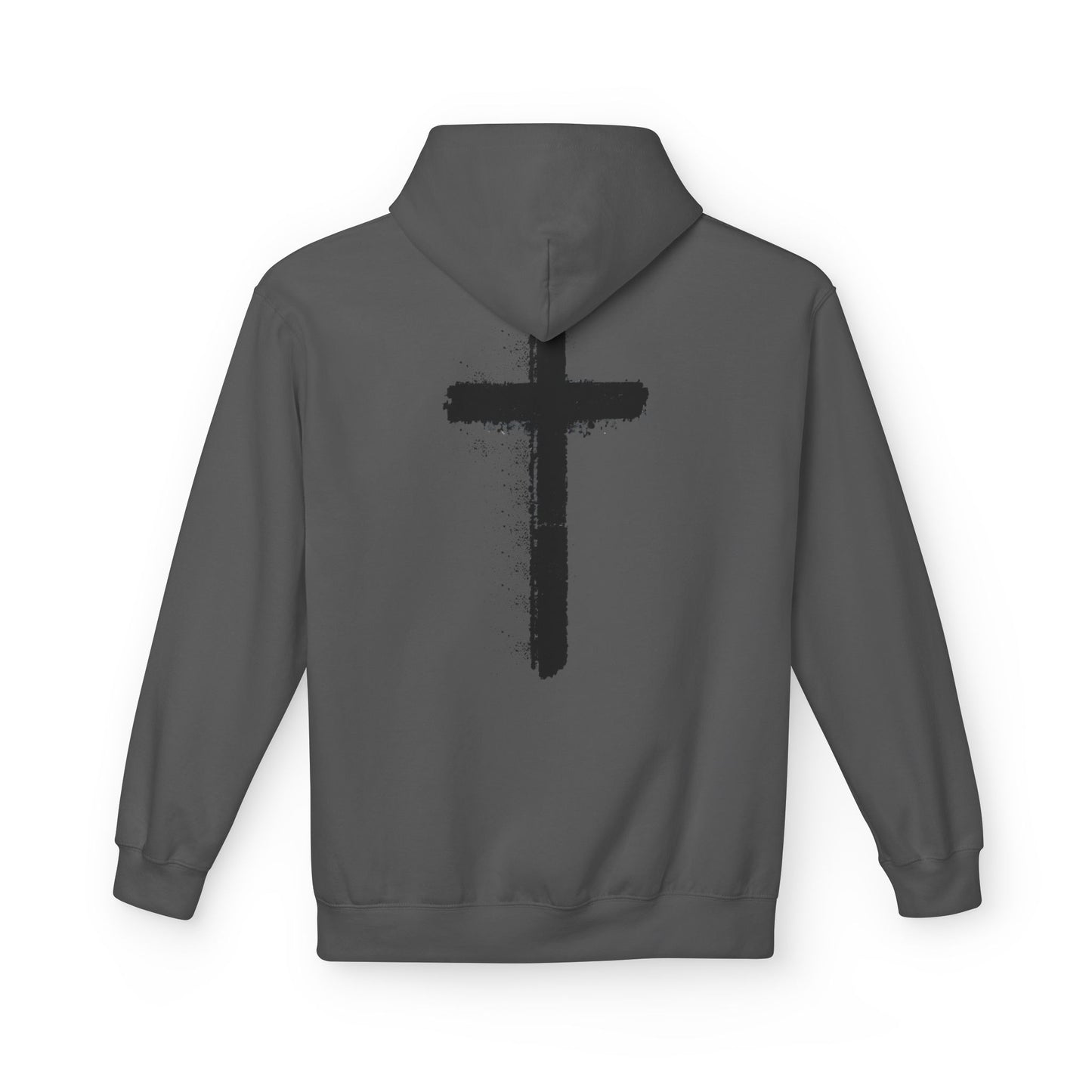 Psalms 28:7 Hoodie – "The LORD is My Strength" Christian Cross Pullover