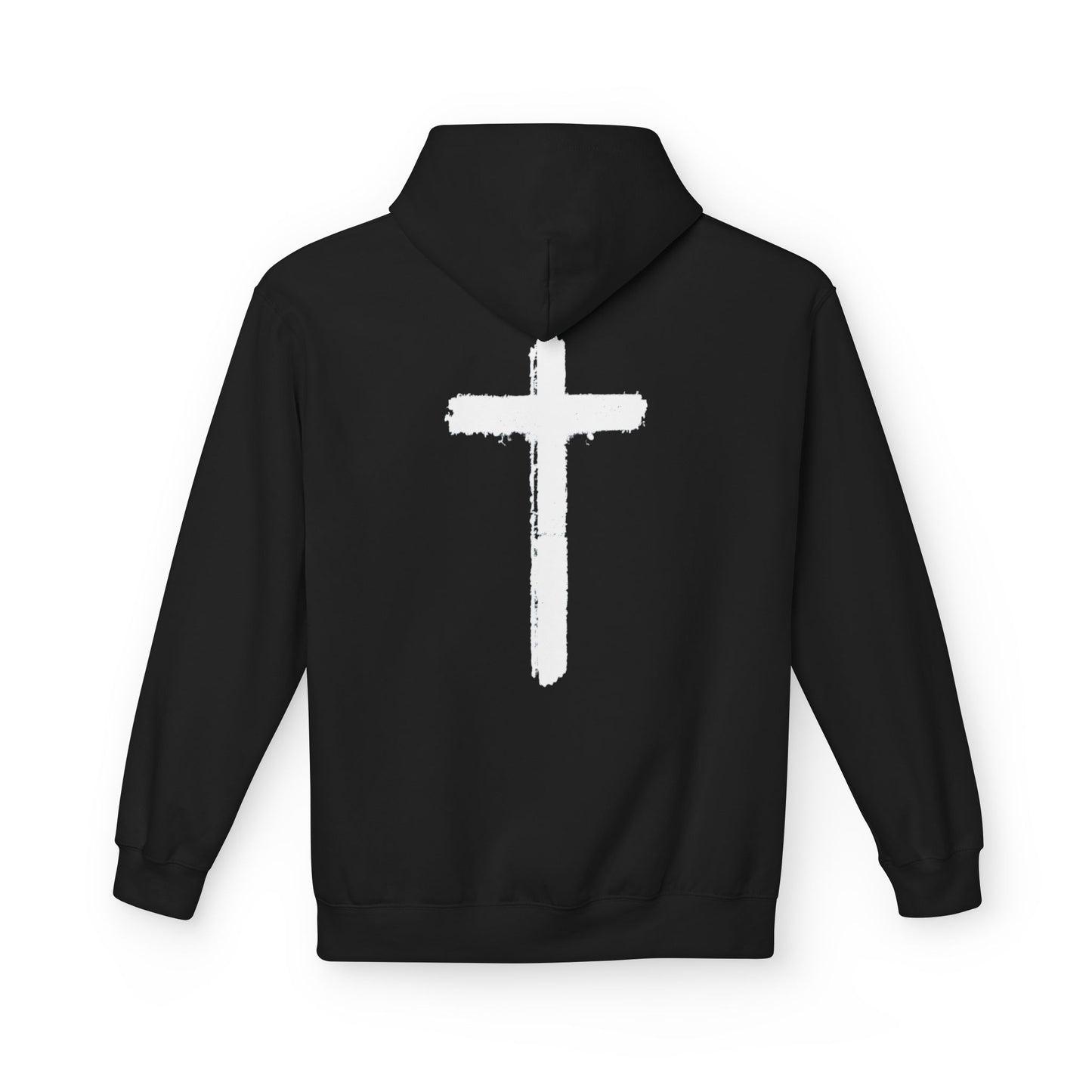 Psalms 28:7 Hoodie – "The LORD is My Strength" Christian Cross Pullover