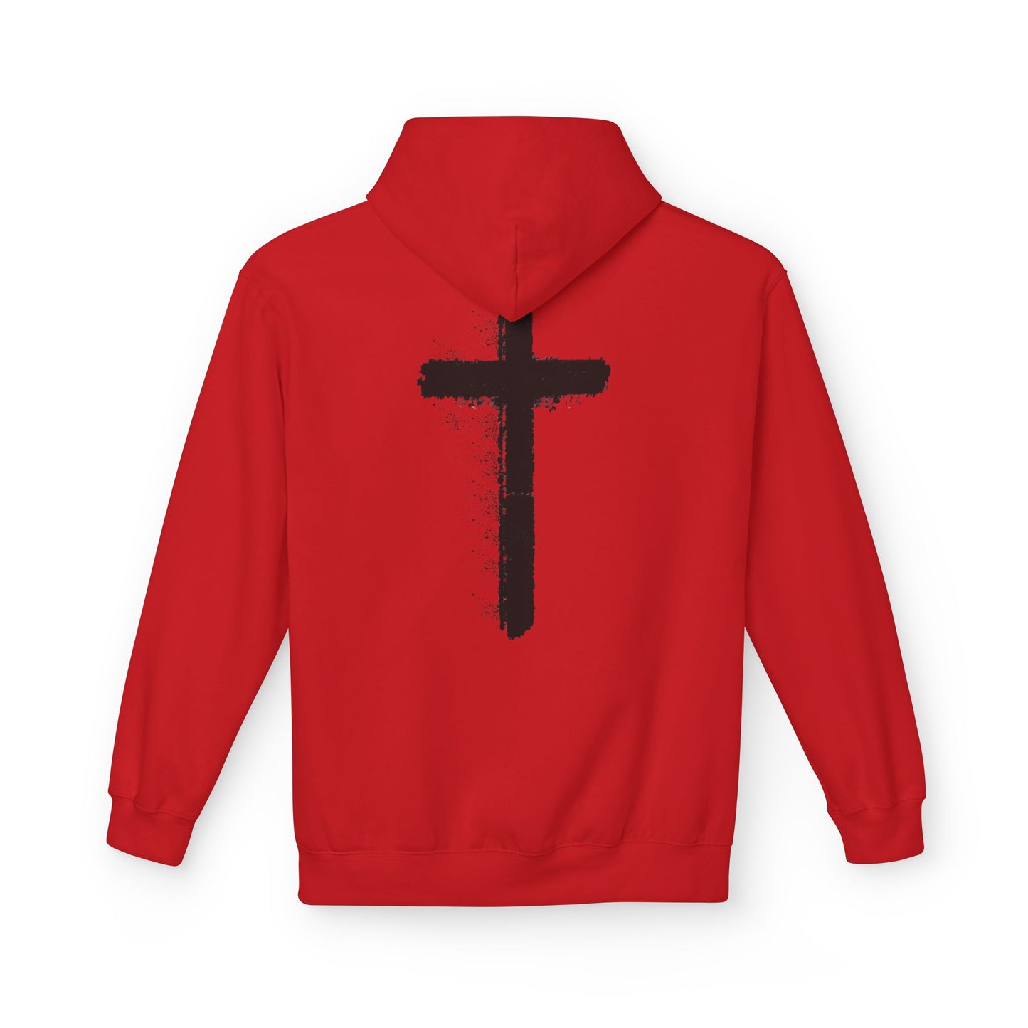 Psalms 28:7 Hoodie – "The LORD is My Strength" Christian Cross Pullover