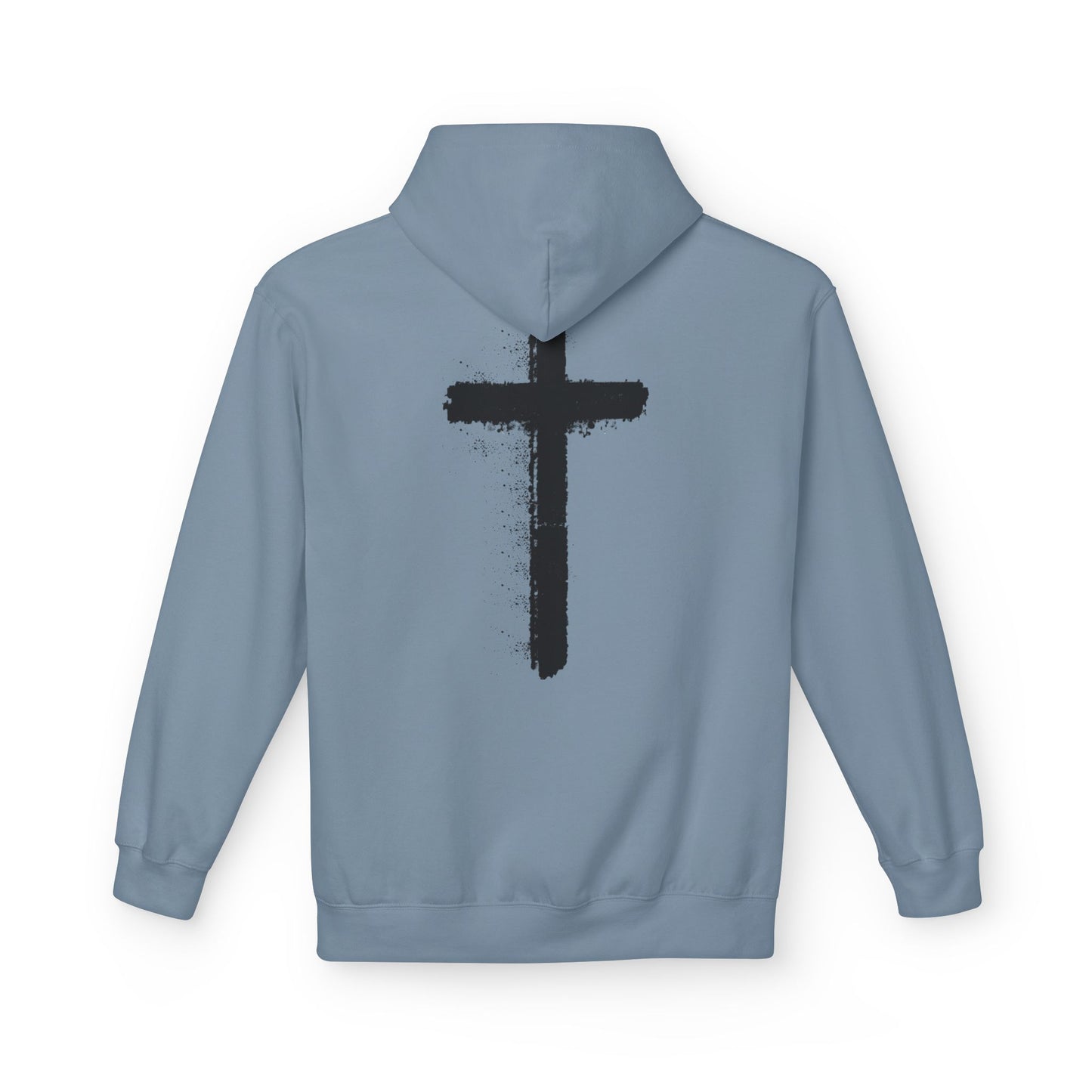 Psalms 28:7 Hoodie – "The LORD is My Strength" Christian Cross Pullover