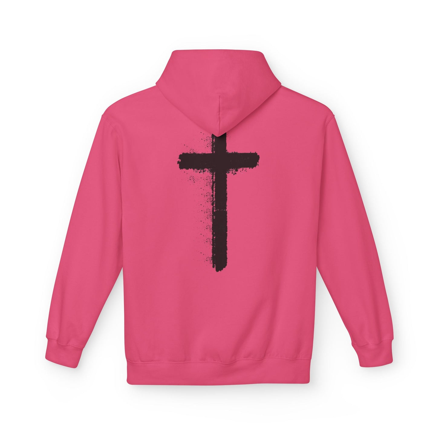 Psalms 28:7 Hoodie – "The LORD is My Strength" Christian Cross Pullover