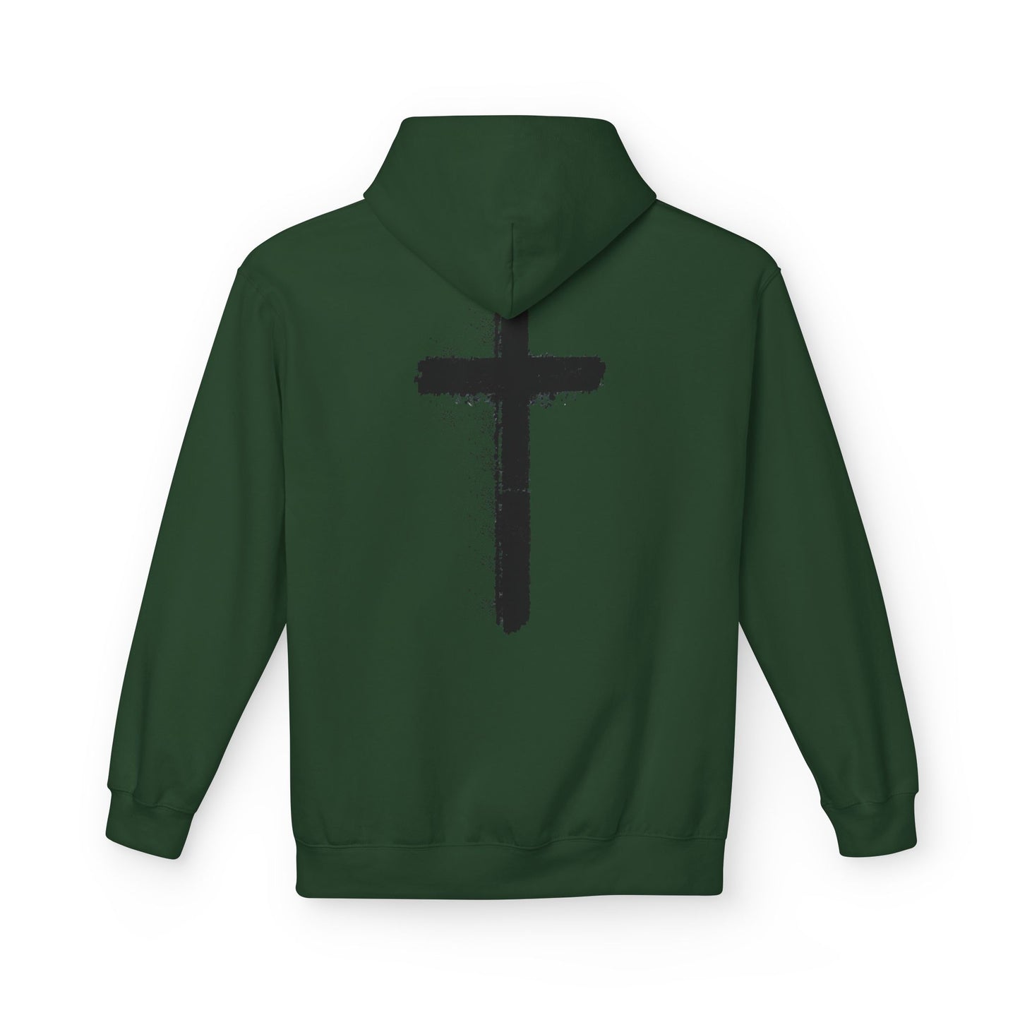 Psalms 28:7 Hoodie – "The LORD is My Strength" Christian Cross Pullover