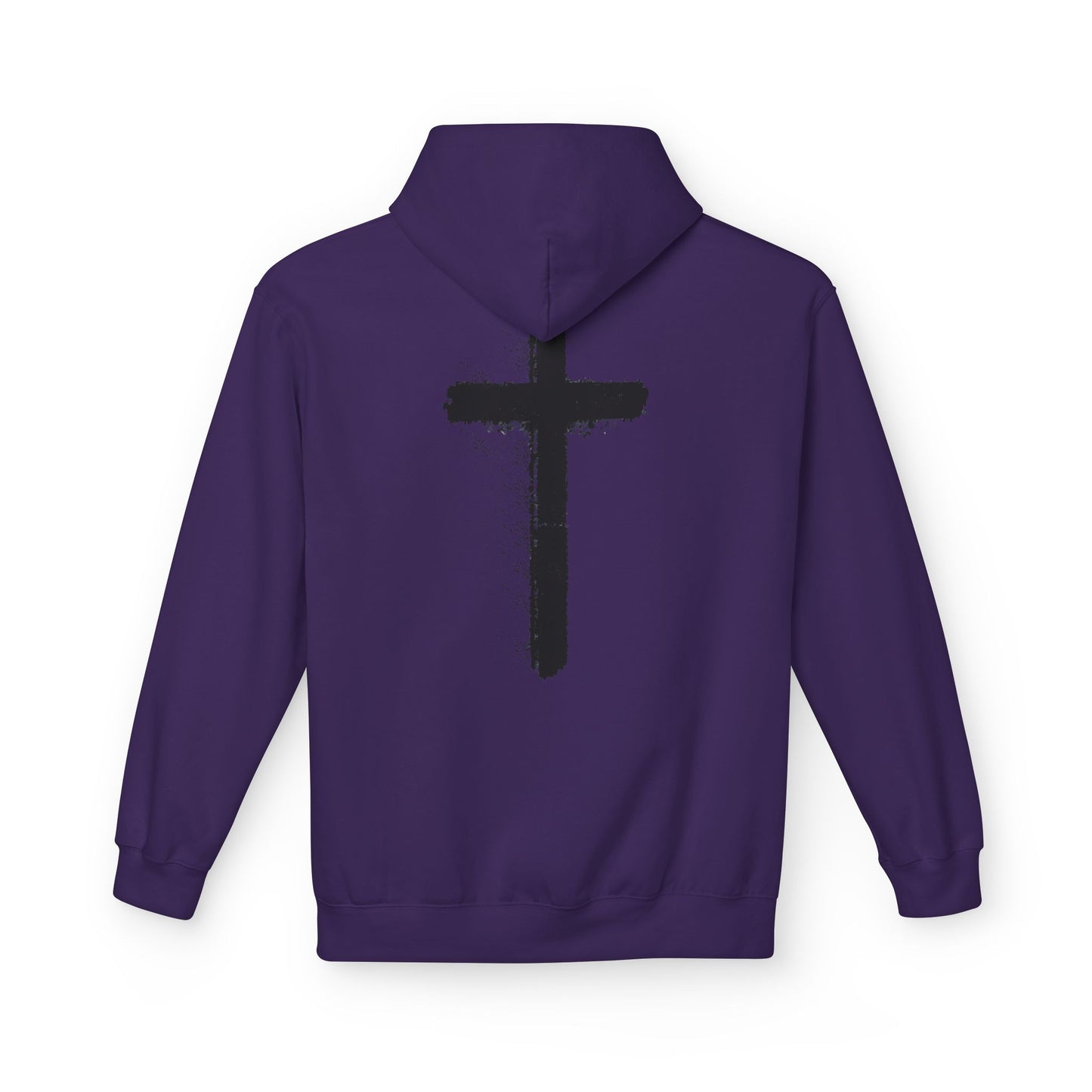 Psalms 28:7 Hoodie – "The LORD is My Strength" Christian Cross Pullover
