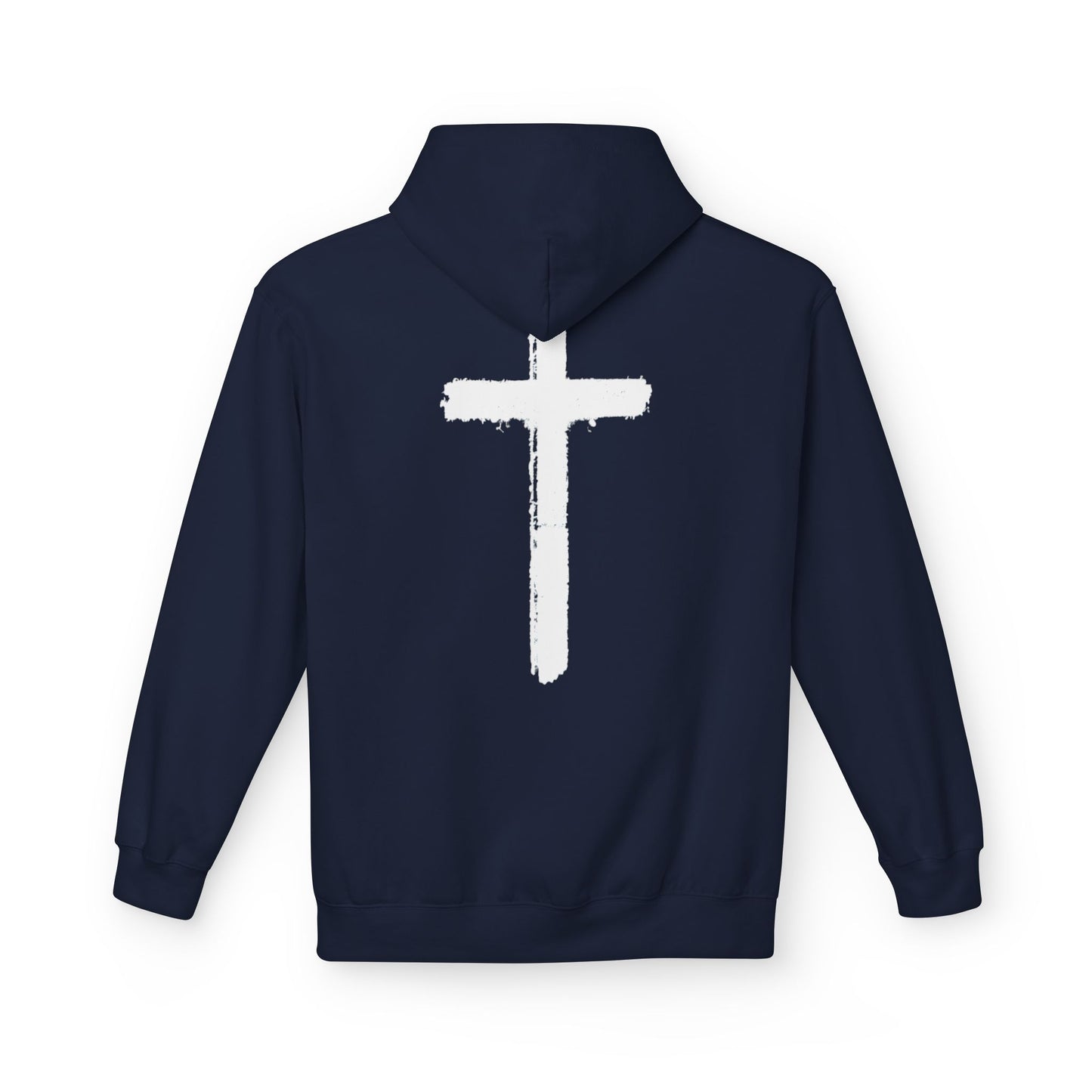 Psalms 28:7 Hoodie – "The LORD is My Strength" Christian Cross Pullover