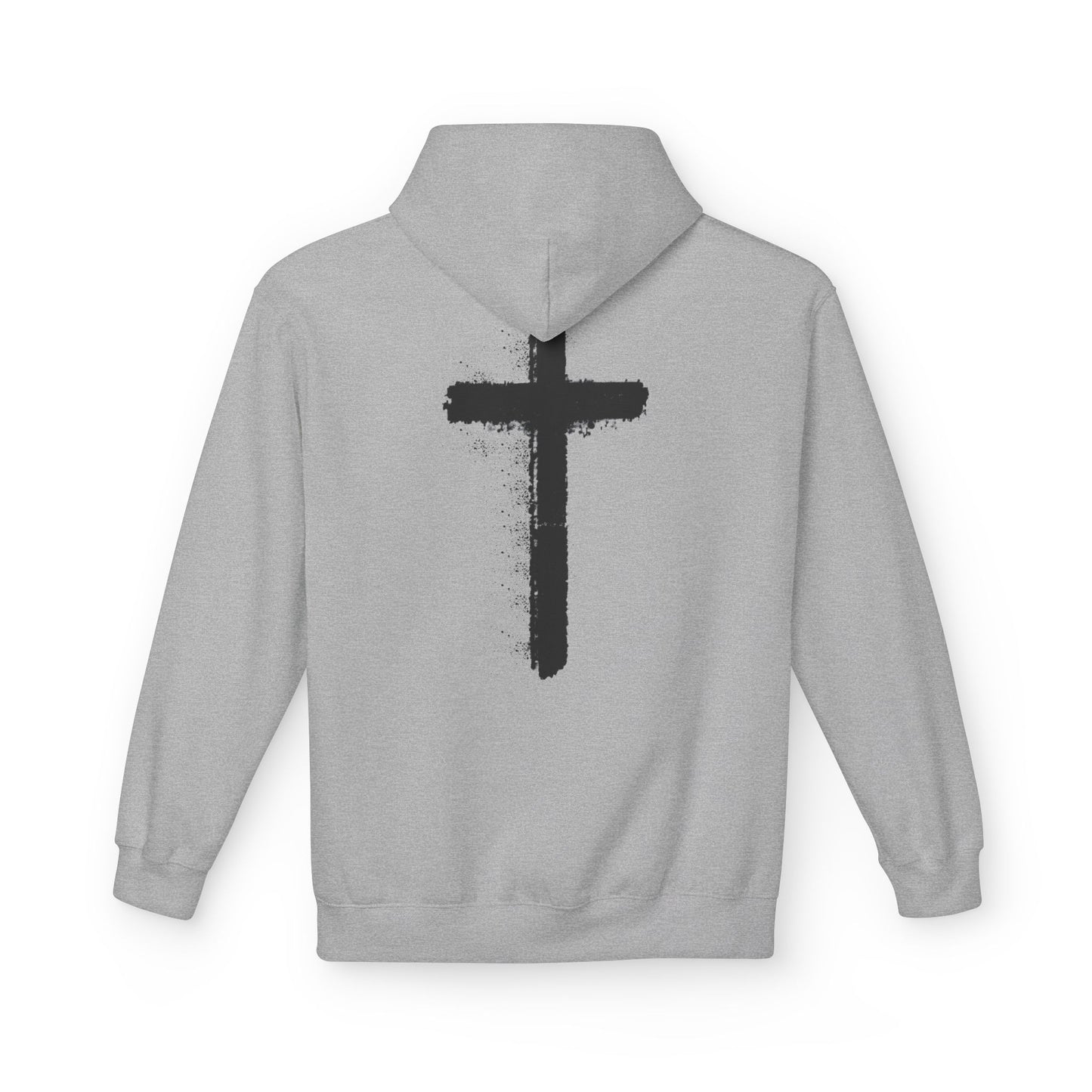 Psalms 28:7 Hoodie – "The LORD is My Strength" Christian Cross Pullover
