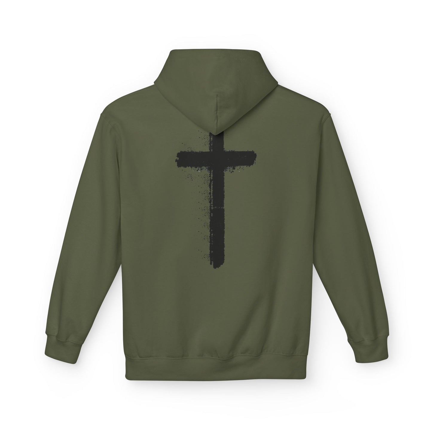 Psalms 28:7 Hoodie – "The LORD is My Strength" Christian Cross Pullover