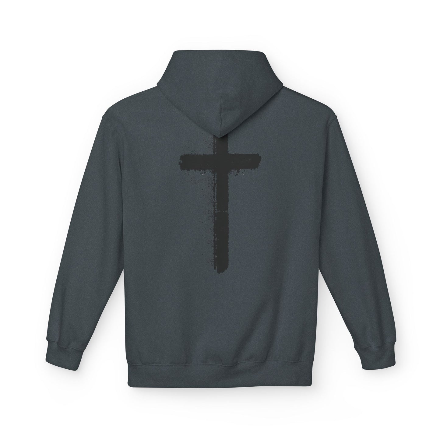 Psalms 28:7 Hoodie – "The LORD is My Strength" Christian Cross Pullover