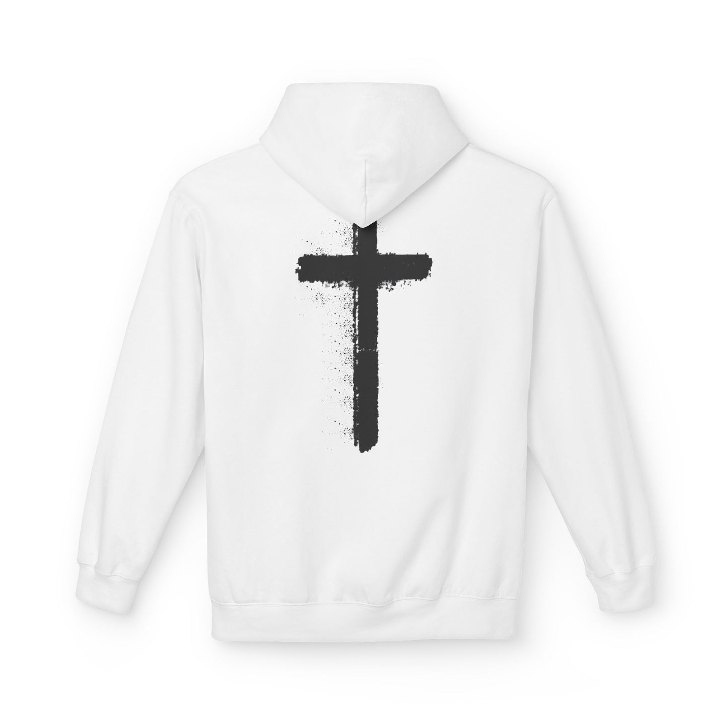 Psalms 28:7 Hoodie – "The LORD is My Strength" Christian Cross Pullover