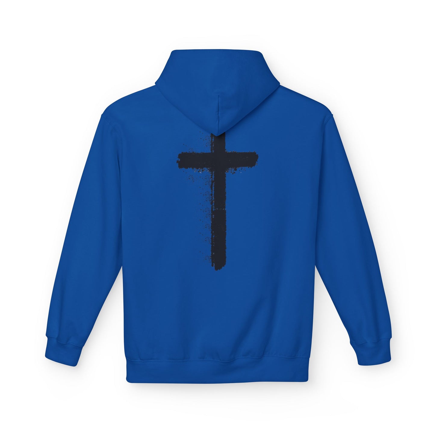 Psalms 28:7 Hoodie – "The LORD is My Strength" Christian Cross Pullover