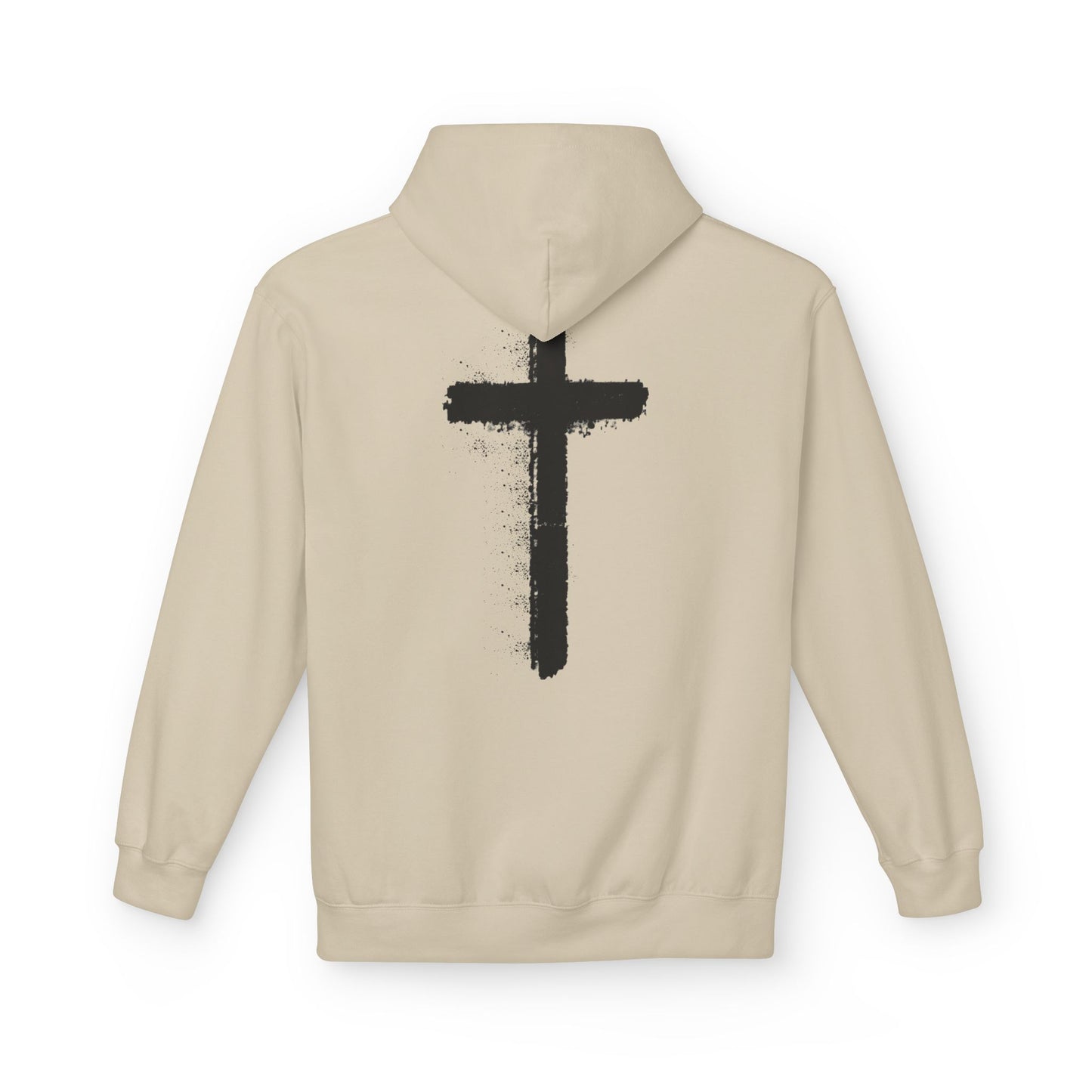 Psalms 28:7 Hoodie – "The LORD is My Strength" Christian Cross Pullover